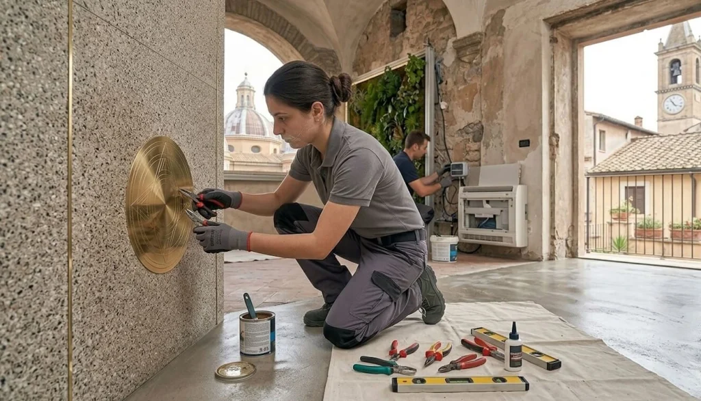 Design d'interni per un ufficio moderno a Roma dopo la ristrutturazione di Romalcon